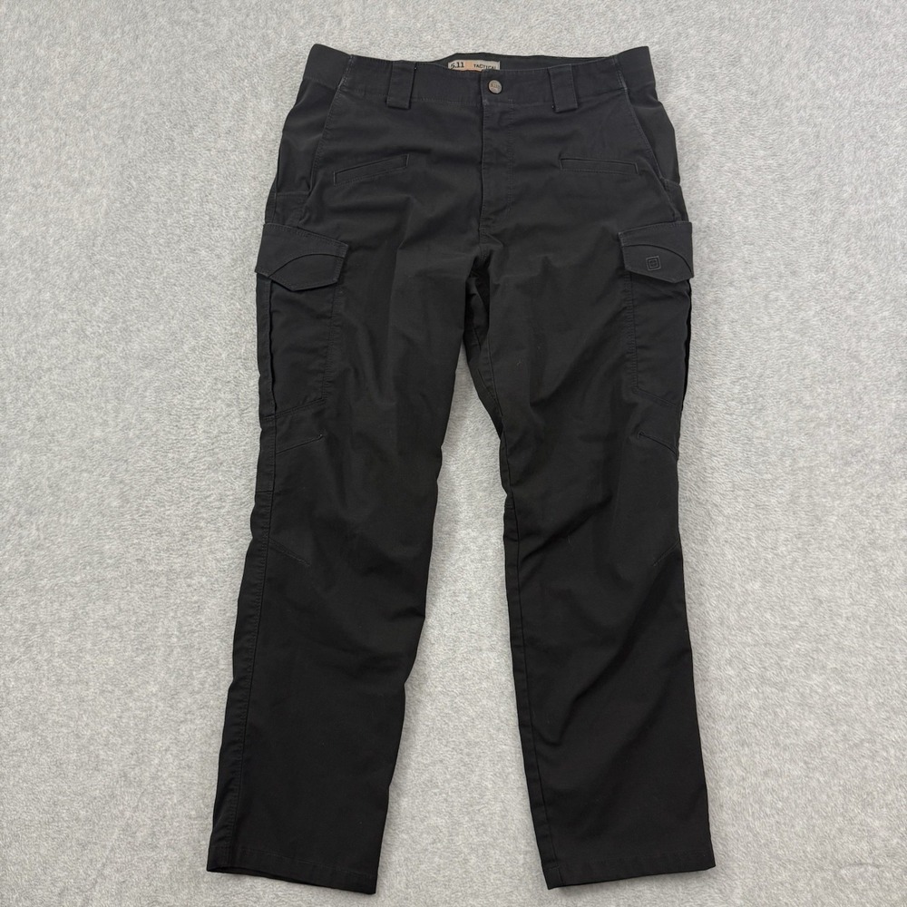 5.11 Tactical Series Pants‎ Men's 33x28 Black Stryke Ripstop Tactical Cargo